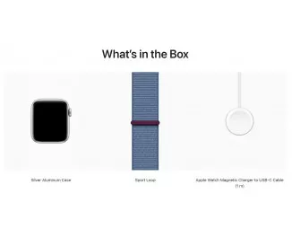 Смарт-часы Apple Watch SE 2 (2023) GPS 44mm Silver Aluminium Case with Winter Blue Sport Loop (MREF3)