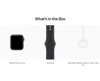 Смарт-часы Apple Watch SE 2 (2023) GPS + Cellular 44mm Midnight Aluminum Case with Midnight Sport Band - S/M (MNTY3)
