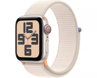 Смарт-часы Apple Watch SE 2 (2023) GPS + Cellular 44mm Starlight Aluminum Case with Starlight Sport Loop (MRH23)