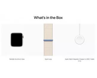 Смарт-годинник Apple Watch SE 2 (2023) GPS + Cellular 44mm Starlight Aluminum Case with Starlight Sport Loop (MRH23)