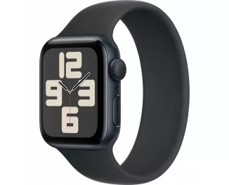 Смарт-часы Apple Watch SE 2 (2024) GPS 40mm Midnight Aluminum Case with Black Solo Loop - Size 6 (MC0X4, MA9A4)