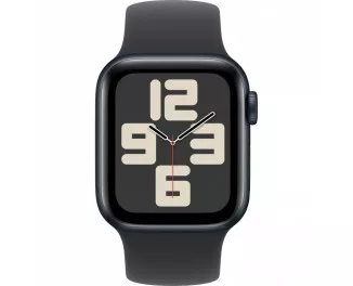 Смарт-годинник Apple Watch SE 2 (2024) GPS 40mm Midnight Aluminum Case with Black Solo Loop - Size 6 (MC0X4, MA9A4)