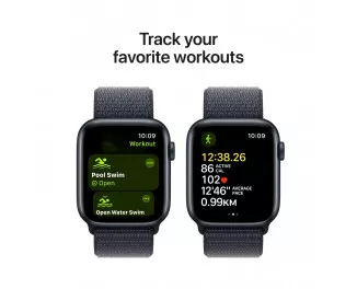 Смарт-годинник Apple Watch SE 2 (2024) GPS 40mm Midnight Aluminum Case with Ink Sport Loop (MXEA3)