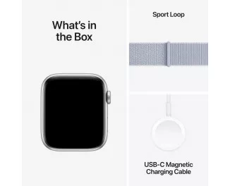 Смарт-часы Apple Watch SE 2 (2024) GPS 40mm Silver Aluminum Case with Blue Cloud Sport Loop (MXEE3)