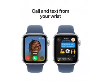 Смарт-годинник Apple Watch SE 2 (2024) GPS 40mm Silver Aluminum Case with Denim Sport Band - M/L (MXED3)