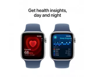 Смарт-годинник Apple Watch SE 2 (2024) GPS 40mm Silver Aluminum Case with Denim Sport Band - M/L (MXED3)