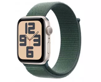 Смарт-часы Apple Watch SE 2 (2024) GPS 40mm Starlight Aluminum Case with Lake Green Sport Loop (MXEH3)