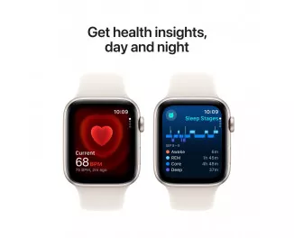 Смарт-часы Apple Watch SE 2 (2024) GPS 40mm Starlight Aluminum Case with Starlight Sport Band - S/M (MXEF3)