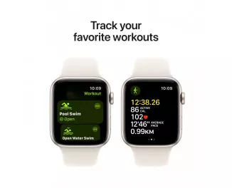 Смарт-часы Apple Watch SE 2 (2024) GPS 40mm Starlight Aluminum Case with Starlight Sport Band - S/M (MXEF3)