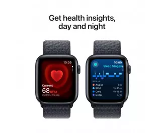 Смарт-часы Apple Watch SE 2 (2024) GPS 44mm Midnight Aluminum Case with Ink Sport Loop (MXEP3)
