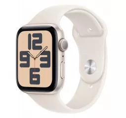 Смарт-часы Apple Watch SE 2 (2024) GPS 44mm Starlight Aluminum Case with Starlight Sport Band - M/L (MXEV3)