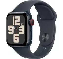 Смарт-часы Apple Watch SE 2 (2024) GPS + Cellular 40mm Midnight Aluminum Case with Midnight Sport Band - M/L (MRGA3, MXFT3, MXGD3)