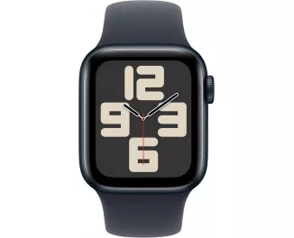 Смарт-годинник Apple Watch SE 2 (2024) GPS + Cellular 40mm Midnight Aluminum Case with Midnight Sport Band - S/M (MXFR3, MXGC3)