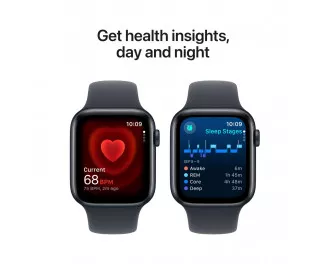 Смарт-годинник Apple Watch SE 2 (2024) GPS + Cellular 40mm Midnight Aluminum Case with Midnight Sport Band - S/M (MXFR3, MXGC3)