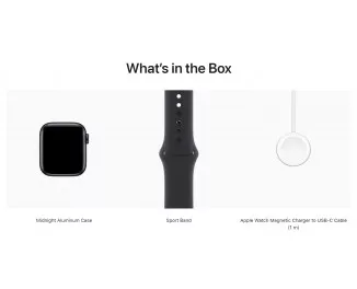 Смарт-часы Apple Watch SE 2 GPS 44mm Midnight Aluminum Case with Midnight Sport Band - M/L (MNTG3)