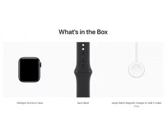 Смарт-часы Apple Watch SE 2 GPS 44mm Midnight Aluminum Case with Midnight Sport Band - S/M (MNTF3)