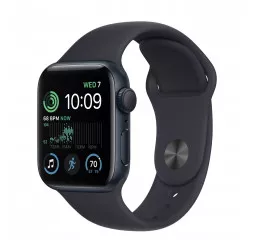 Смарт-часы Apple Watch SE 2 GPS + Cellular 44mm Midnight Aluminum Case with Midnight Sport Band - M/L  (MNU03)