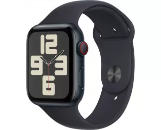 Смарт-годинник Apple Watch SE (2023) GPS + Cellular 40mm Midnight Aluminum Case with Midnight Sport Band - S/M (MRG73)