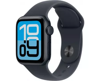 Смарт-часы Apple Watch SE 3 (2025) GPS + Cellular 44mm Midnight Aluminum Case with Midnight Sport Band - S/M (MEPH4)