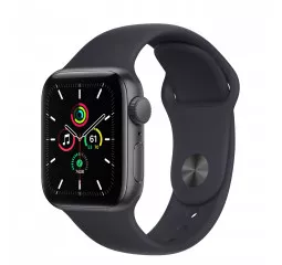 Смарт-годинник Apple Watch SE GPS 40mm Space Gray Aluminum Case with Midnight Sport Band (MKQ13)