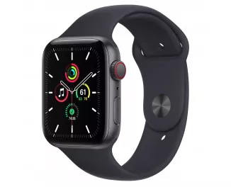 Смарт-годинник Apple Watch SE GPS + Cellular 40mm Space Gray Aluminum Case with Midnight Sport Band (MKQQ3)