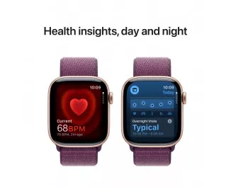 Смарт-часы Apple Watch Series 10 GPS 42mm Rose Gold Aluminum Case with Plum Sport Loop (MWWK3)