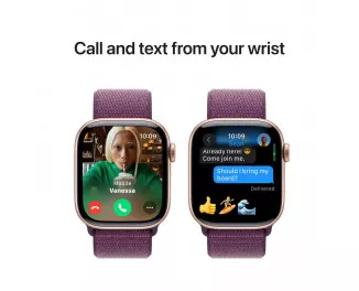 Смарт-часы Apple Watch Series 10 GPS 42mm Rose Gold Aluminum Case with Plum Sport Loop (MWWK3)