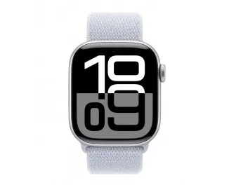 Смарт-часы Apple Watch Series 10 GPS 42mm Silver Aluminum Case with Blue Cloud Sport Loop (MWWD3)
