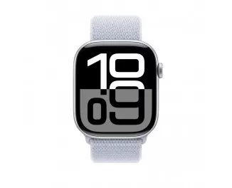Смарт-часы Apple Watch Series 10 GPS 46mm Silver Aluminum Case with Blue Cloud Sport Loop (MWWN3)