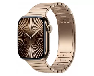 Смарт-часы Apple Watch Series 10 GPS + Cellular 42mm Gold Titanium Case with Gold Link Bracelet (MX0N3+MXMC3)