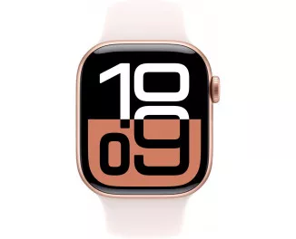 Смарт-годинник Apple Watch Series 10 GPS + Cellular 42mm Rose Gold Aluminum Case with Light Blush Sport Band - S/M (MWX93)