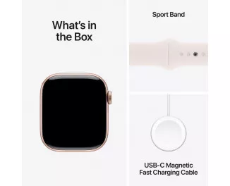 Смарт-годинник Apple Watch Series 10 GPS + Cellular 42mm Rose Gold Aluminum Case with Light Blush Sport Band - S/M (MWX93)