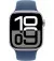 Смарт-годинник Apple Watch Series 10 GPS + Cellular 42mm Silver Aluminum Case with Denim Sport Band - S/M (MWX33)