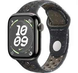 Смарт-часы Apple Watch Series 10 GPS + Cellular 42mm Slate Titanium Case with Midnight Sky Nike Sport Band - S/M (MX0M3+MYJP3)