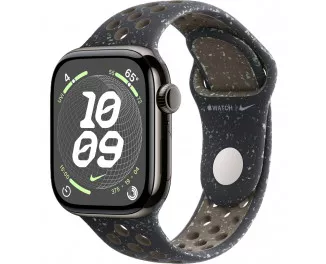 Смарт-часы Apple Watch Series 10 GPS + Cellular 42mm Slate Titanium Case with Midnight Sky Nike Sport Band - S/M (MX0M3+MYJP3)
