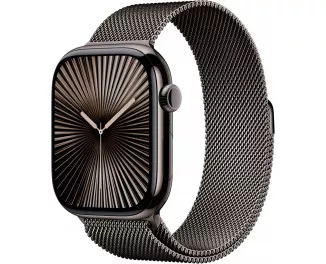 Смарт-часы Apple Watch Series 10 GPS + Cellular 42mm Slate Titanium Case with Slate Milanese Loop (MX053)
