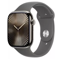 Смарт-часы Apple Watch Series 10 GPS + Cellular 42mm Slate Titanium Case with Stone Gray Sport Band - M/L (MX0M3+MXLH3)