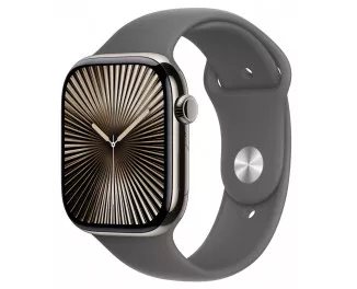 Смарт-часы Apple Watch Series 10 GPS + Cellular 42mm Slate Titanium Case with Stone Gray Sport Band - M/L (MX0M3+MXLH3)