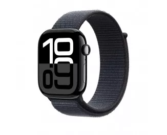 Смарт-годинник Apple Watch Series 10 GPS + Cellular 46mm Jet Black Aluminum Case with Ink Sport Loop (MWY53)