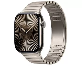 Смарт-часы Apple Watch Series 10 GPS + Cellular 46mm Natural Titanium Case with Natural Link Bracelet (MX163+MXMF3)