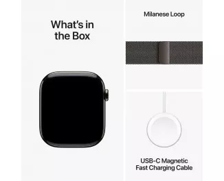 Смарт-часы Apple Watch Series 10 GPS + Cellular 46mm Slate Titanium Case with Slate Milanese Loop - M/L (MWYW3)