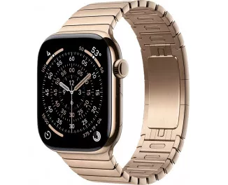 Смарт-часы Apple Watch Series 11 GPS + Cellular 42mm Gold Titanium Case with Gold Link Bracelet (MF9M4+MXMC3)