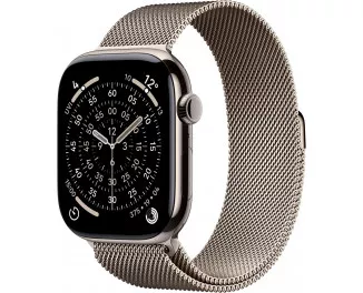 Смарт-часы Apple Watch Series 11 GPS + Cellular 42mm Natural Titanium Case with Natural Milanese Loop (MF8P4)