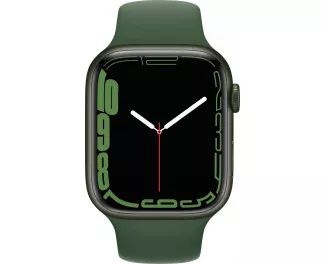 Смарт-часы Apple Watch Series 7 GPS 41mm Green Aluminum Case with Clover Sport Band (MKN03)