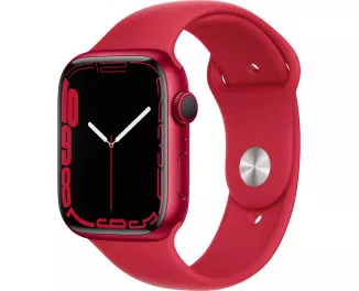 Смарт-годинник Apple Watch Series 7 GPS 41mm (PRODUCT) RED Aluminum Case with (PRODUCT) RED Sport Band (MKN23)