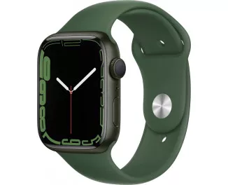 Смарт-годинник Apple Watch Series 7 GPS 45mm Green Aluminum Case with Clover Sport Band (MKN73)