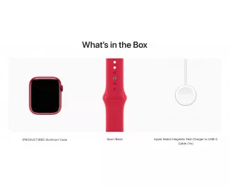 Смарт-годинник Apple Watch Series 8 GPS 45mm (PRODUCT)RED Aluminum Case with (PRODUCT)RED Sport Band - M/L (MNUU3)