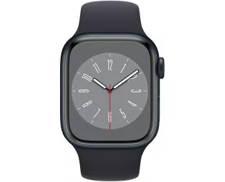 Смарт-годинник Apple Watch Series 8 GPS + Cellular 41mm Midnight Aluminum Case with Midnight Sport Band (MNHV3)