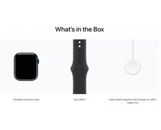 Смарт-годинник Apple Watch Series 8 GPS + Cellular 41mm Midnight Aluminum Case with Midnight Sport Band (MNHV3)
