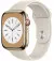 Смарт-годинник Apple Watch Series 8 GPS + Cellular 45mm Gold Stainless Steel Case with Starlight Sport Band (MNKM3)